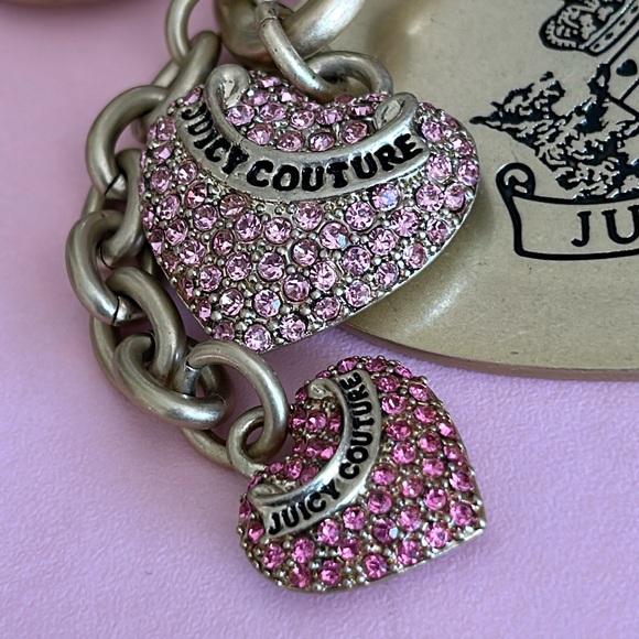 Vintage Juicy Couture keychain handbag charm vintage heart Scotty dog key fob - Picture 10 of 16